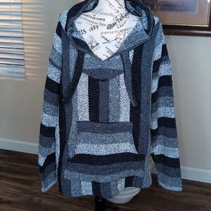Vintage Mexican Baja Pullover Hoodie....#V150